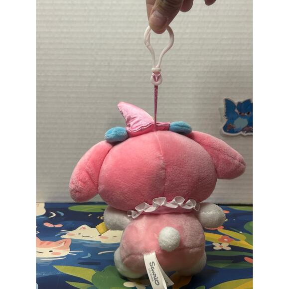Sanrio Magician My Melody Plush Keycahin Key Chain Clip on Charm - Picture 2 of 8